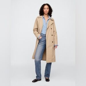 Gap Modern Trench Coat Cargo Khaki NWT